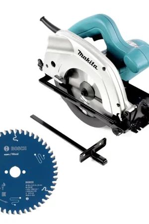 Authentique Makita 5604 R scie circulaire à main 165 mm 950 watts avec 2x lames de scie, sans coffret