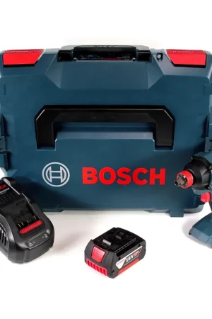 Clé à chocs rotative Bosch GDX 18 V-180 avec batterie Li-Ion 18 V avec 180 Nm en L-Boxx + 1 batterie 6,0 Ah + chargeur Quantité Limitée