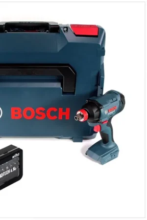 Bosch GDX 18 V-180 Visseuse à percussion sans fil 180 Nm, 18 V Li-Ion + Coffret L-Boxx + Set d'embouts Wiha, Edition Dinotech, 31 pcs. Vente Directe
