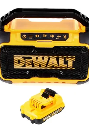 DeWalt DCR 011 Enceinte Bluetooth sans fil 10,8-18V + 1x Batterie 2,0 Ah - sans chargeur Retour Gratuit
