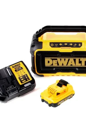 DeWalt DCR 011 Enceinte Bluetooth sans fil 10,8-18V + 1x Batterie 2,0Ah + Chargeur Expédié Aujourd'hui