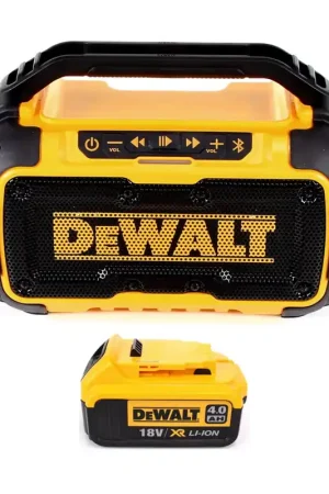 DeWalt DCR 011 Enceinte Bluetooth sans fil 10,8-18V + 1x Batterie 4,0Ah - sans chargeur Commander Maintenant