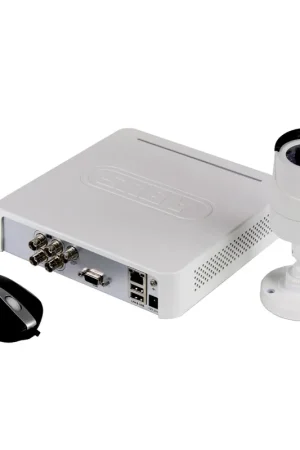 ABUS TVVR30104 CCTV Enregistreur Numérique HD Analogique 4 canaux, disque dur 500 GB + 1x Caméra extérieure Réduction