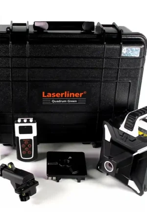 Promotion Saisonnière Laserliner Quadrum Vert 410S Laser rotatif entièrement automatique quadrum vert + Coffret ( 053.00.02.A )