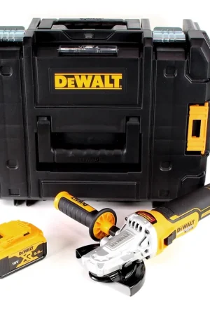 Meuleuse d'angle sur batterie DeWalt DCG 405 FNT 18V 125mm brushless + 1x batterie 5,0Ah + TSTAK - sans chargeur Prix Cassé