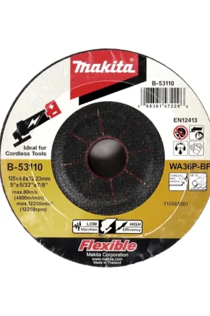 Makita B-53110 Disques abrasifs 125 mm x 22,23 mm - 20 pièces Réduction