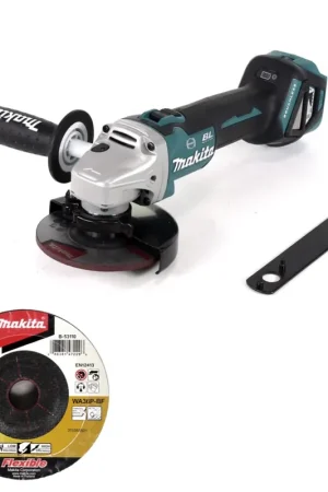 Authentique Makita DGA 513 Z Meuleuse d'angle sans fil 18V 125mm Brushless + 6x Meules - sans batterie, ni chargeur