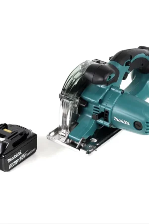 Makita DCS 552 G1 Scie circulaire portative à métaux 18 V 136 mm + 1x batterie 6,0 Ah + lame de scie et lunettes de protection - sans chargeur Expédition Rapide