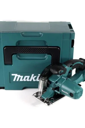 Bon Marché Makita DCS 552 ZJ 18 V sans fil scie circulaire manuelle pour métaux 136 mm en Makpac - sans batterie ni chargeur + lame de scie et lunettes de protection