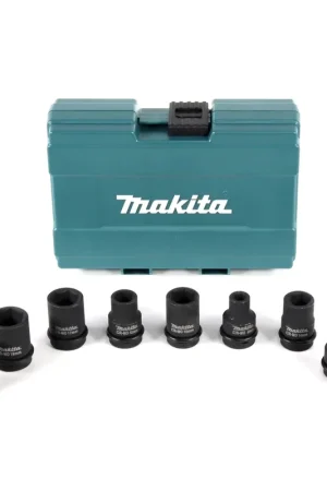 Acheter En Ligne Makita Coffret comportant 9 douilles pour boulonneuses à chocs 1/2" ( B-66232 )