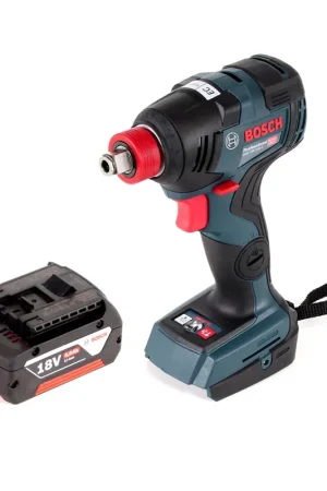 Clé à chocs rotative Bosch GDX 18 V-200 C Professional avec batterie Li-Ion 18 V + 1 batterie 5,0 Ah - sans chargeur, sans coffret Nouvel Arrivage