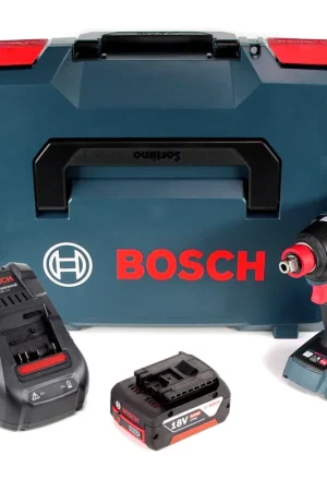 Promotion Bosch GDX 18 V-200 C Professional 18 V Li-Ion Visseuse à chocs sans fil Brushless in L-Boxx + 1x Batterie 5,0 Ah + Chargeur