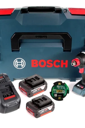 Bosch GDX 18 V-200 C Professional 18 V Brushless Visseuse à chocs sans fil + Boîtier L-Boxx + 2x Batteries GBA 18 V 5,0 Ah + Chargeur + Module de connectivité Bluetooth GCY 30-4 ( 0 601 9G4 200 ) Petit Prix