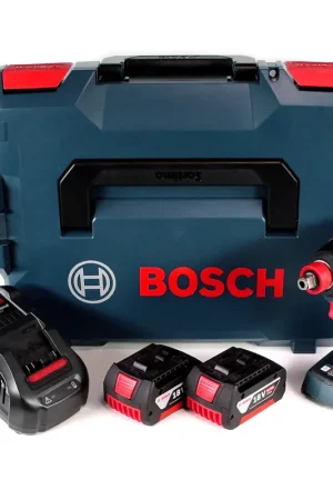 Clé à chocs rotative Bosch GDX 18 V-200 C Professional avec batterie Li-Ion 18 V sans balais en L-Boxx + 2 batteries 6,0 Ah + chargeur Prix Cassé