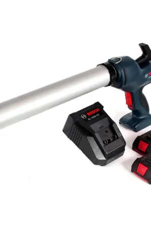 Pistolet à cartouche à batterie Bosch GCG 18V-600 Professional capacité 400 ml + 2x batterie GBA 2,0 Ah + chargeur rapide AL 1820 CV Must-Have