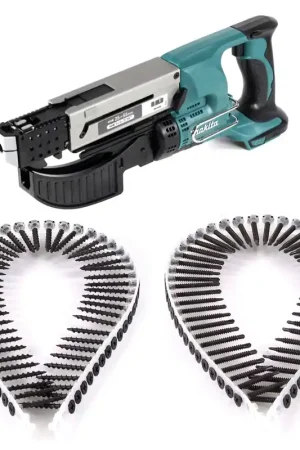 Pas Cher Visseuse à chargeur sans fil Makita DFR 550 Z 18 V 25-55mm Solo + 4000x vis - sans batterie, sans chargeur