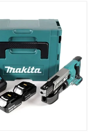 Acheter En Ligne Makita DFR 550 RMJ 18 V Li-Ion Visseuse automatique sans fil + Coffret Makpac + 2 x Batteries 4,0 Ah + Chargeur