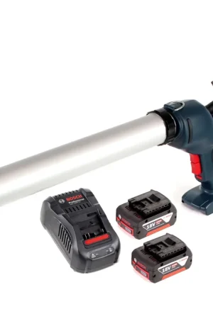 Bosch GCG 18V-600 Pistolet à mastic sans-fil 18V 3,5kN 400ml + 2x Batteries 5,0 Ah + Chargeur Satisfait Ou Remboursé