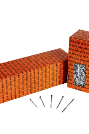 Quantité Limitée HECO UNIX-top Vis à plancher 3,5 x 60 mm Torx T-10 - Tête plate - Filetage complet - Galvanisé A2K 500 pcs. (46501 )
