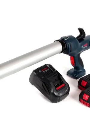 Pistolet à cartouche à batterie Bosch GCG 18V-600 Professional capacité 400 ml + 2x batterie GBA 6,0 Ah + chargeur rapide GAL 1880 Affaire À Saisir