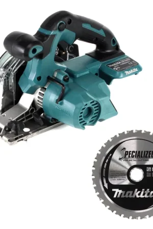 Makita DCS 553 Z Scie circulaire pour métaux 18V 150 mm Brushless + 2x Lames de scie pour le métal - sans batterie, sans chargeur Certifié