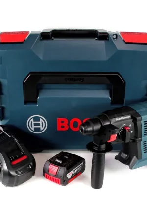 Bon Marché Bosch GBH 18 V-20 Perforateur sans fil 18V 1,7J SDS plus + Batterie 3,0 Ah + Chargeur rapide + Coffret de transport L-BOXX
