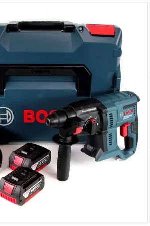 Bosch GBH 18 V-20 Perforateur sans fil 18V 1,7J SDS plus + 2x Batteries 3,0 Ah + Chargeur rapide + Coffret L-BOXX Meilleure Vente