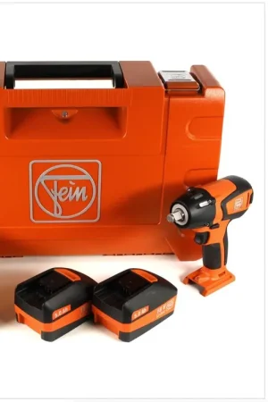 FEIN ASCD 18-300 W2 Boulonneuse-visseuse à chocs sans fil 18 V Brushless 1/2" + Coffret de transport + 2x Batteries 5,0 Ah + Chargeur ( 71150661000 ) Bon Marché
