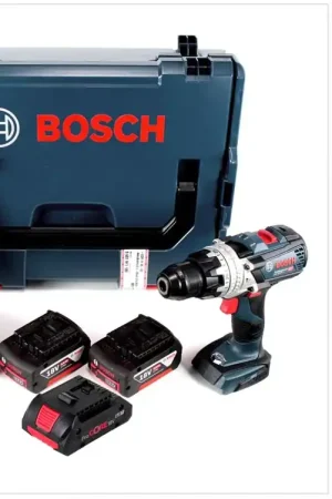 Seulement Aujourd'hui Bosch GSB 18V-85 C Perceuse-visseuse à percussion sans fil 18V 85Nm 1/2" Brushless + 2x batterie 5,0Ah + 1x batterie ProCore 4,0Ah + chargeur + L-Boxx