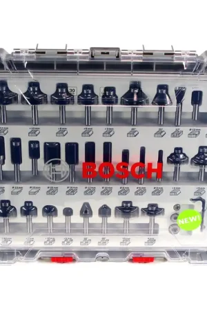 Bosch Set de fraises mixtes 8mm + Coffret - 30 pcs. (2607017475) Acheter Direct