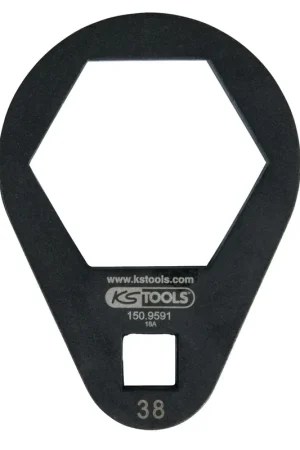 KS TOOLS Clé à douille mâle 3/8', extra plate, 38 mm ( 150.9591 ) Usine Directe