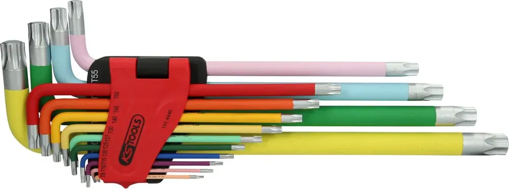 KS TOOLS Jeu de clés mâles coudées Torx, extra longues, 14 pcs ( 151.4440 ) Offre Spéciale