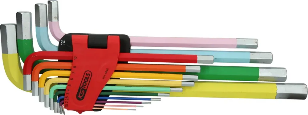 Usine Directe KS TOOLS Jeu de clés mâles coudées à six pans creux, extra longues, 14 pcs ( 151.4640 )