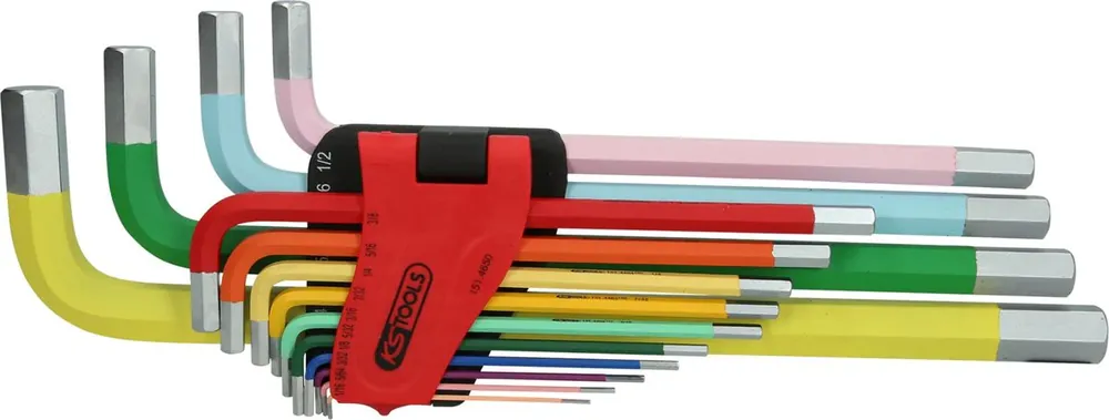 Quantité Limitée KS TOOLS Jeu de clés mâles coudées à six pans creux, extra longues, 14 pcs, pouces ( 151.4650 )