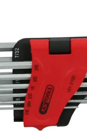 KS TOOLS Jeu de clés mâles coudées à six pans creux et tête sphérique, longues, 10 pcs ( 151.5100 ) Achetez Aujourd'hui
