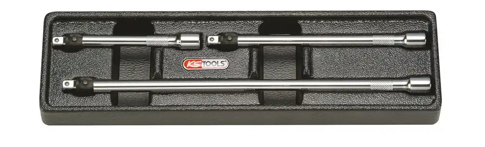 KS TOOLS 1/4' Jeu de rallonges à verrouillage CHROMEplus, 3 pcs ( 919.0143 ) Prix Choc