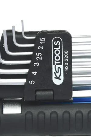 KS TOOLS Jeu de clés mâles 6 pans à tête sphérique 3 en 1,10 pcs longues ( 920.2200 ) Jusqu'à Épuisement Des Stocks
