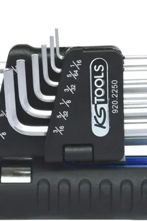 KS TOOLS Jeu de clés mâles 6 pans à tête sphérique 3 en 1,10 pcs longues, pouce ( 920.2250 ) Vente Flash