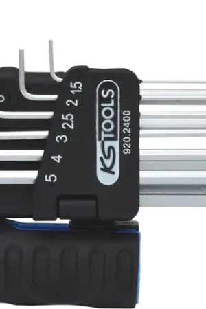 KS TOOLS Jeu de clés mâles 6 pans à tête sphérique 3 en 1,10 pcs XL ( 920.2400 ) Offre Limitée