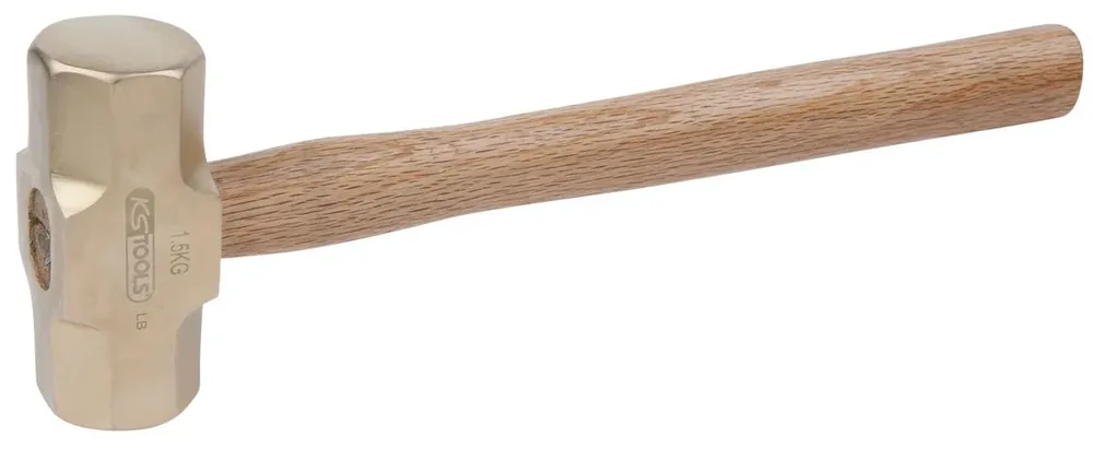 Top Vente KS TOOLS Massettes octogonales BRONZEplus 5000 g, manche en Hickory ( 963.2084 )