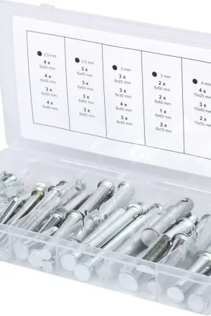 Meilleure Vente KS TOOLS Assortiment d'écrous de sécurité, Ø 5-12mm, 21 dim. 60 pcs ( 970.0210 )