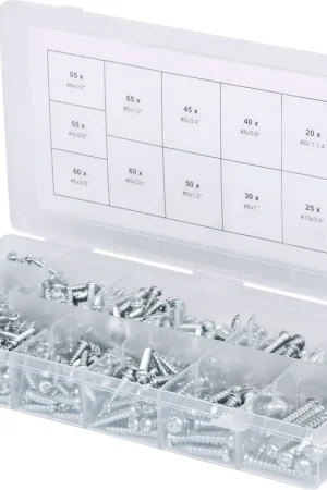 Prix Réduit KS TOOLS Assortiment de vis auto-taraudeuses à tête ronde, 550 pcs ( 970.0420 )