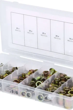 KS TOOLS Assortiment de rivets filetes acier, M3x9mm-M10x21mm, 150 pcs ( 970.0610 ) Quantité Limitée