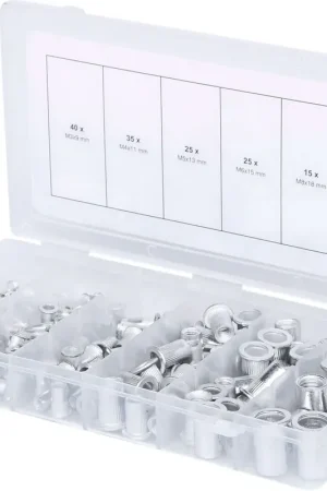 KS TOOLS Assortiment de rivets filetes aluminium, M3x9mm-M10x21mm, 150 pcs ( 970.0620 ) Achetez Aujourd'hui