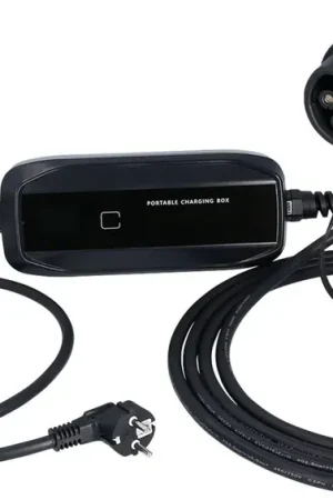 KS TOOLS Chargeur mobile efuturo avec câble de charge de type 2, monophase, jusqu’à 3,7 kW, jusqu’à 16 A, 230 V, mode 2, écran LCD, connecteur avec terre ( 117.7610 ) Nouvelle Collection