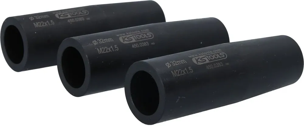 KS TOOLS Jeu de douilles de centrage et de protection d'écrous de roues, M22x1,5, Ø32,0 mm, 3 pcs ( 450.0376 ) Commander Maintenant
