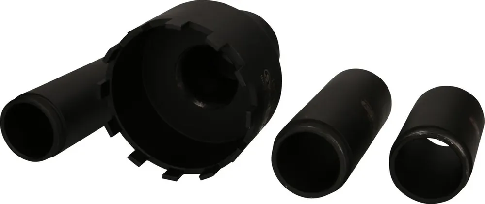 Nouvelle Collection KS TOOLS Jeu de clés d'écrous à encoches avec 3 tubes de guidage pour Mercedes Ø 105,5 mm, 4 pcs ( 460.5420 )