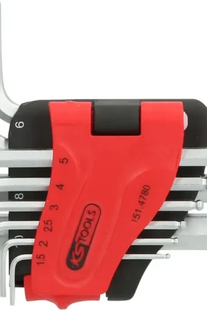 KS TOOLS Jeu de clés mâles coudées à six pans creux et tête sphérique, 10 pcs, courtes, 1,5-10 mm ( 151.4780 ) Pas Cher