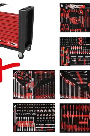 Populaire KS TOOLS Composition pour servante d’atelier Performanceplus P10 avec 399 outils pour 6 tiroirs ( 810.6399 )