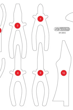 Must-Have KS TOOLS Insert en mousse vide pour 811.0012 ( 811.0012-97 )